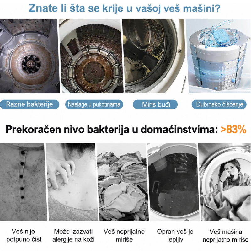 Tablete za čišćenje vešmašine-1+1 GRATIS