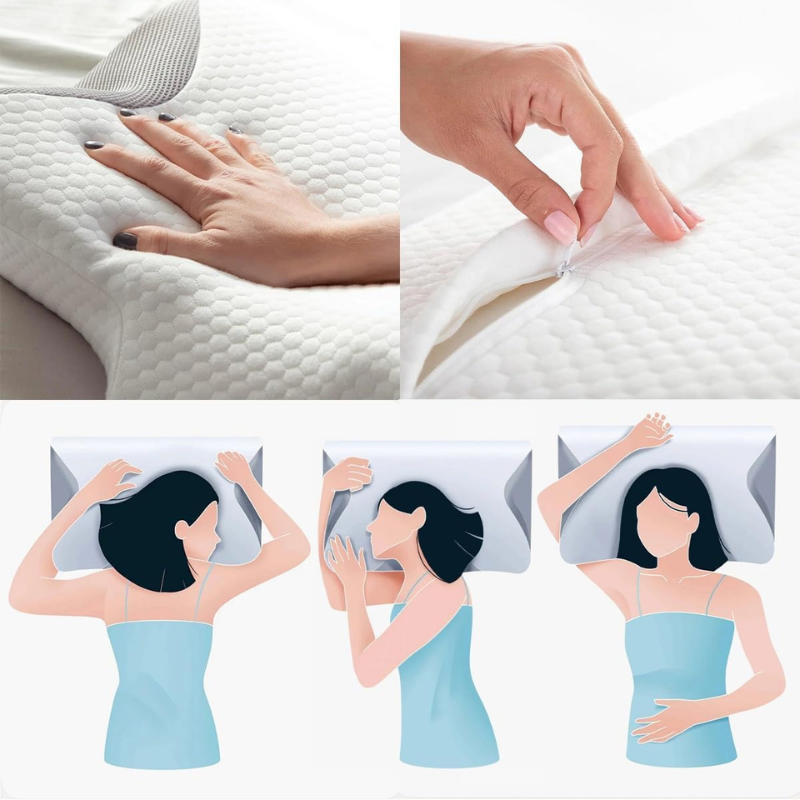 Ergonomski jastuk od memorijske pene-BUTTERFLY