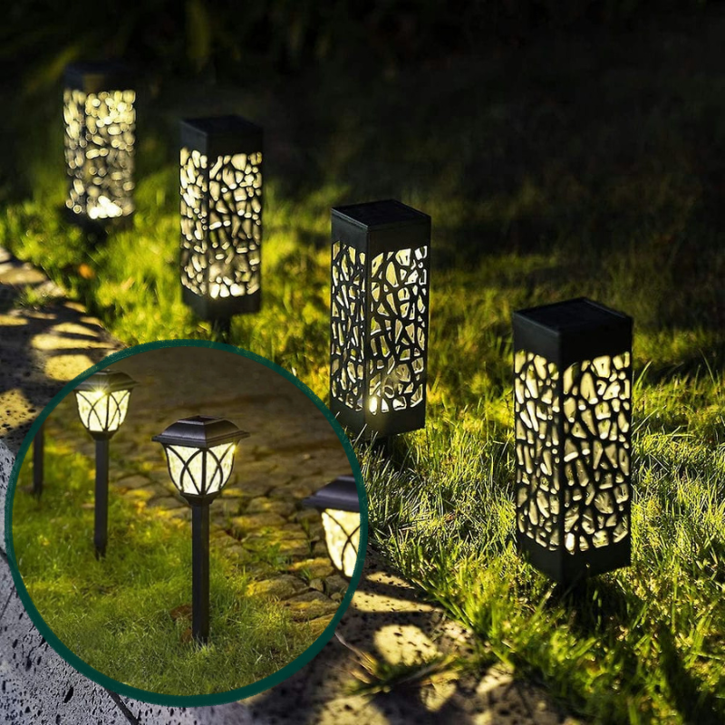 Solarne lampe za baštu-(6 komada)
