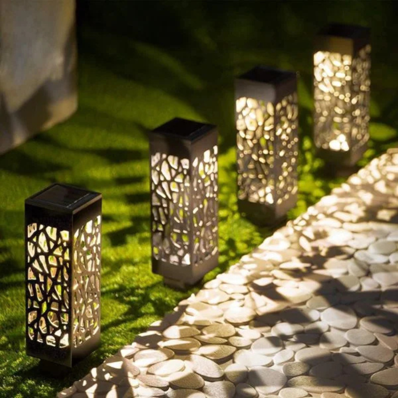 Solarne lampe za baštu-(6 komada)