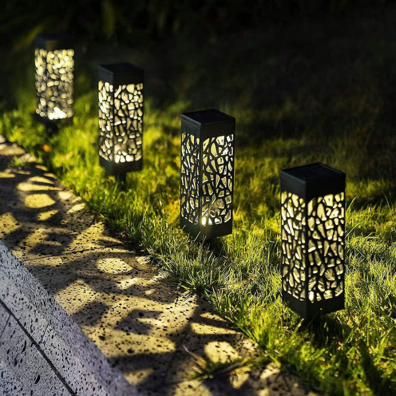 Solarne lampe za baštu-(6 komada)