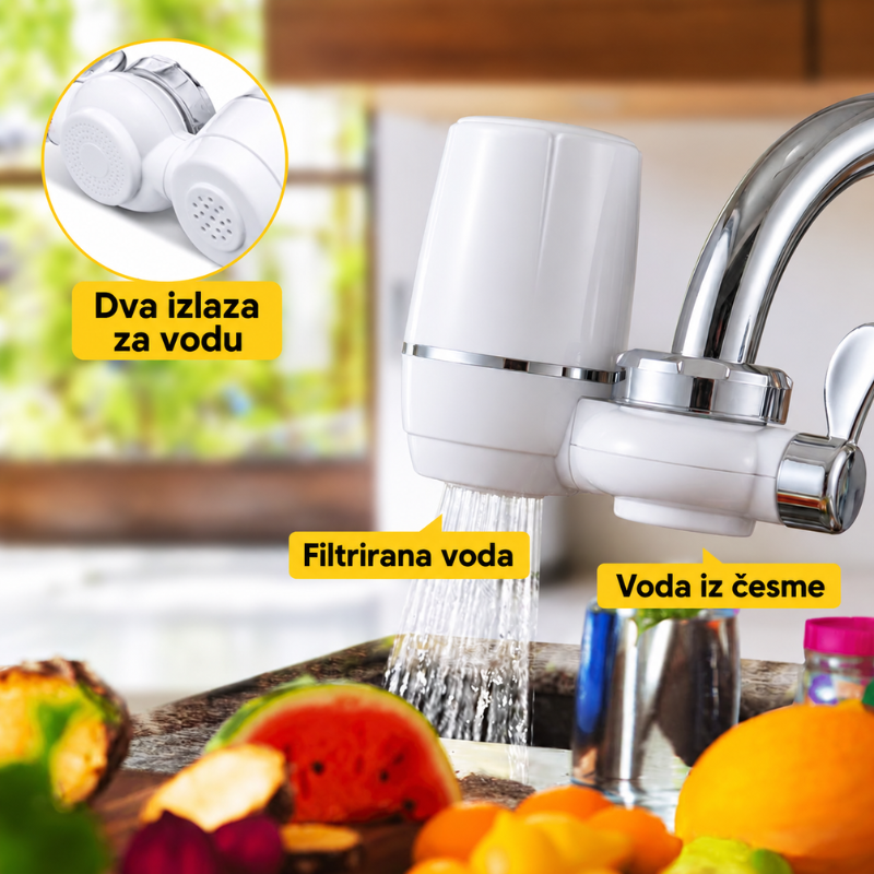 Filter za vodu sa 7 nivoa filtracije-montaža na slavinu