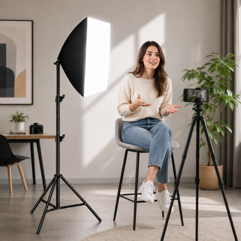LED studio reflektor sa stalkom i softboxom
