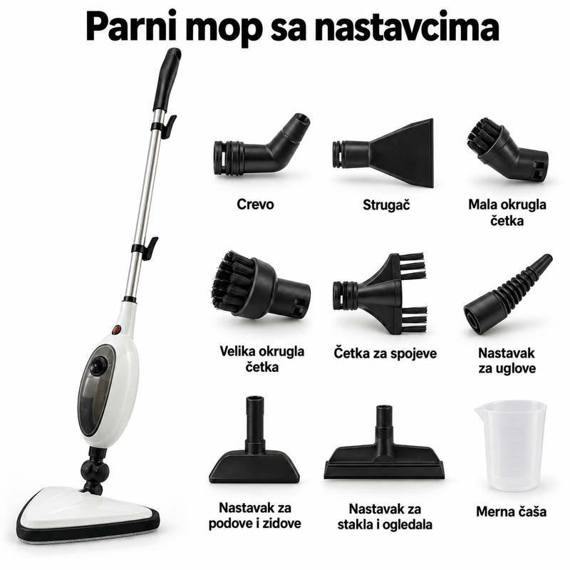 Štapni paročistač sa 8 dodataka