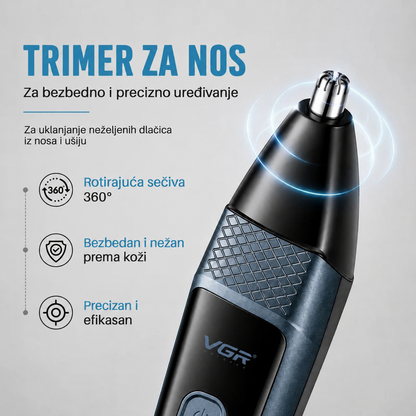 Električni trimer i brijač 3u1