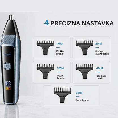 Električni trimer i brijač 3u1