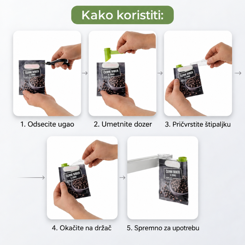 Kuhinski organizer za začine sa dozerima-10 kom