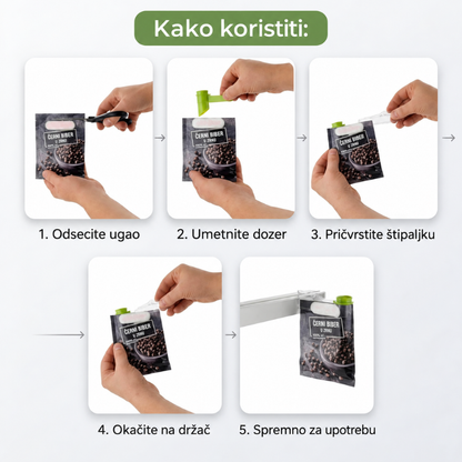 Kuhinski organizer za začine sa dozerima-10 kom